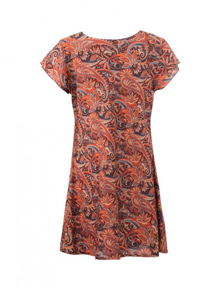 Tunic Polyester Short Sleeve Sari