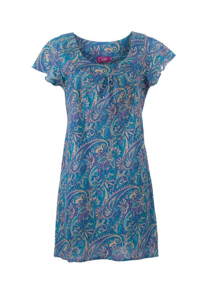 Tunic Polyester Short Sleeve Sari