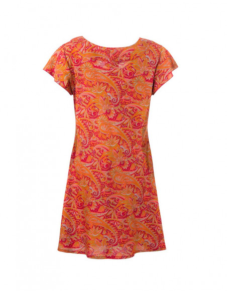 Tunic Polyester Short Sleeve Sari