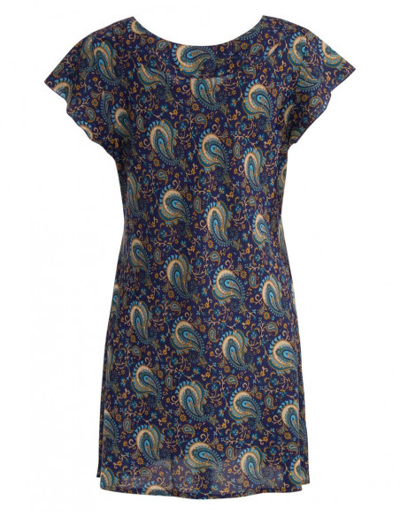 Tunique Polyester Manches Courtes Sari