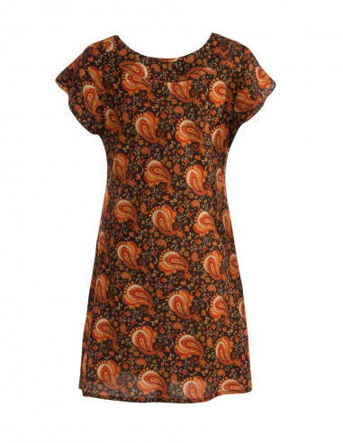 Tunique Polyester Manches Courtes Sari