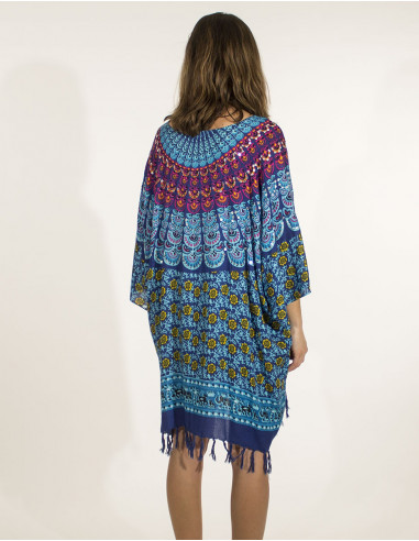 Rayon tunic with Mandala print