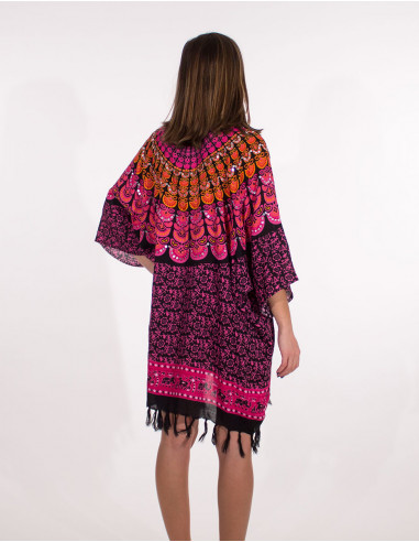 Rayon tunic with Mandala print