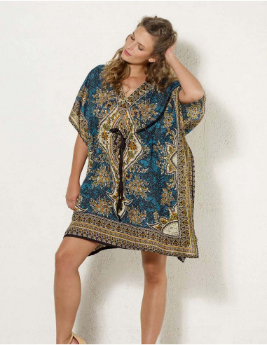 Tunique Kaftan Polyester Imprime