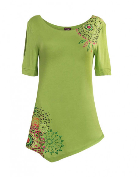 Tunic with short sleeves