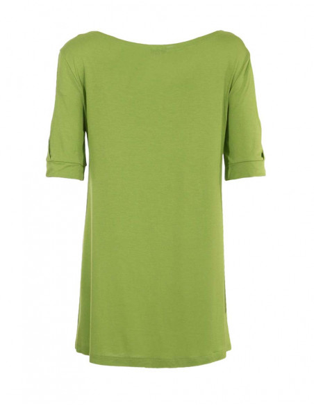 Tunic with short sleeves