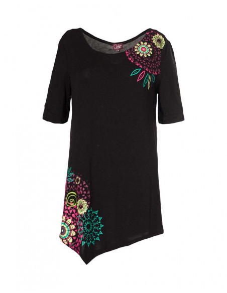Tunic with short sleeves