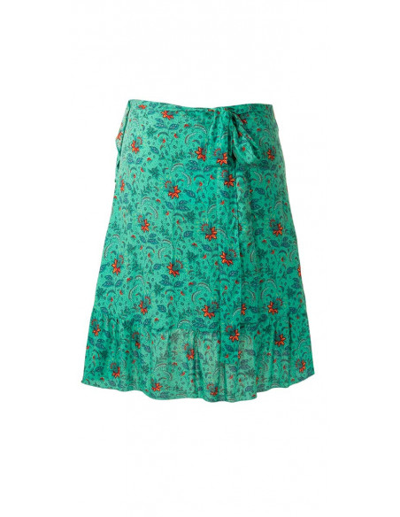 Jupe Courte Viscose Portefeuille Imprime