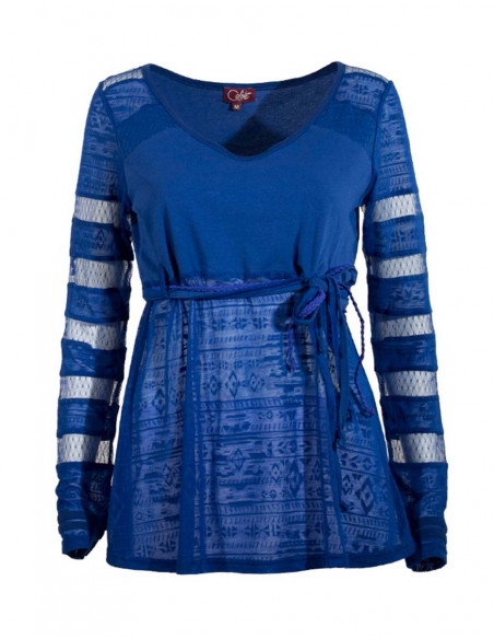 Knitted 60% cotton 40% polyester tunic