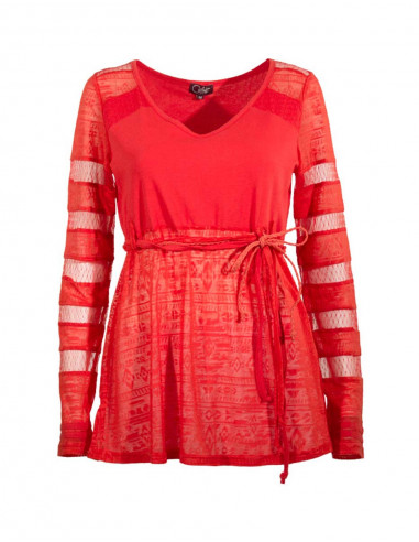 Knitted 60% cotton 40% polyester tunic