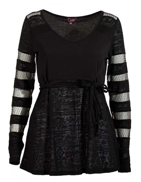 Knitted 60% cotton 40% polyester tunic