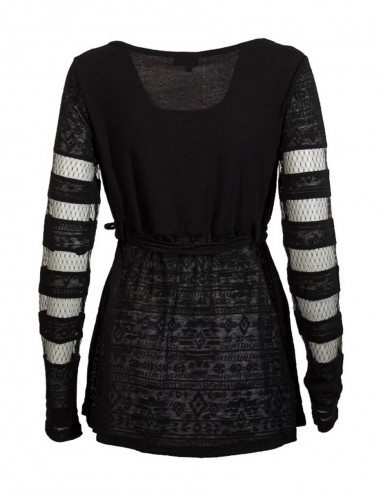 Knitted 60% cotton 40% polyester tunic