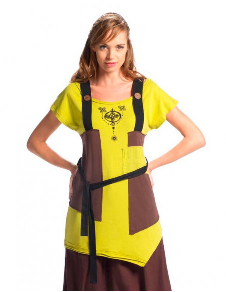 Tunique ethnique asymetrique