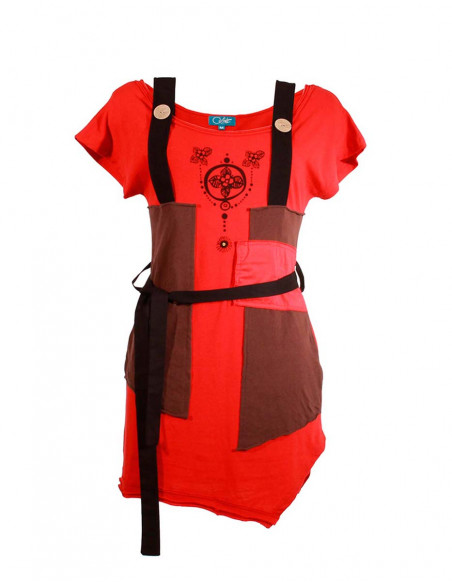 Tunique ethnique asymetrique