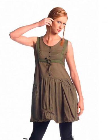 Cotton tunic with pockets