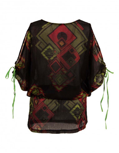 3/4 sleeve cotton tunic