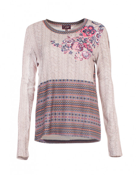 97% Polyester 3% Elastane tee shirt with place print