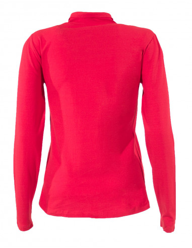 Tee shirt femme uni col montant