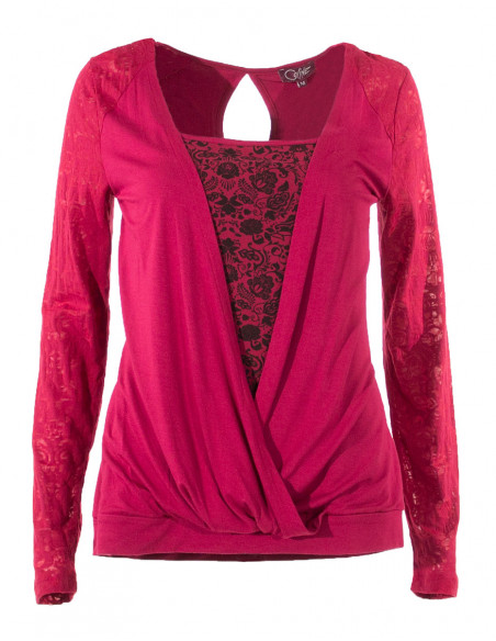 Tee shirt femme manches longues