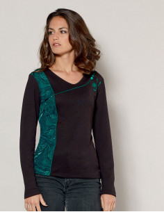 Knitted 95% Polyester 5% spandex tee shirt