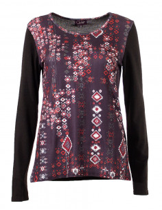 Knitted 97% Polyester 3% spandex tee shirt 2