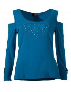 97% cotton 3% spandex tee shirt with long sleeves 2