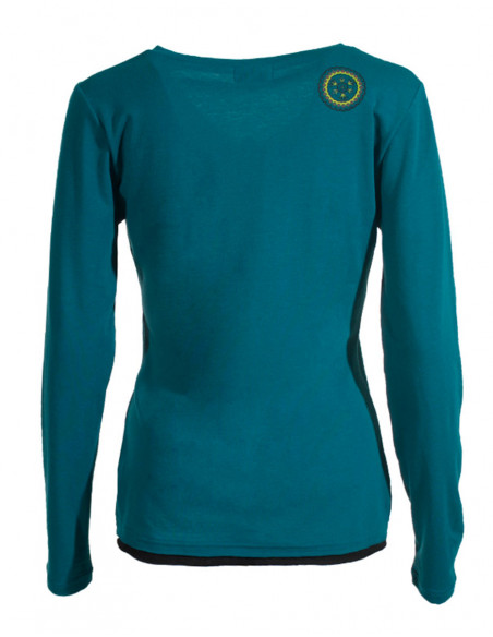 Tee shirt manches longues col V