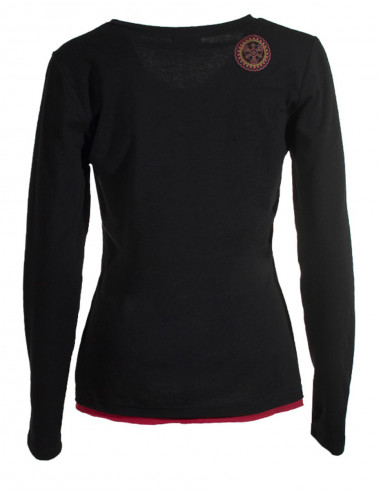 Tee shirt manches longues col V