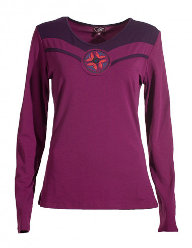 Tee shirt manches longues encolure V