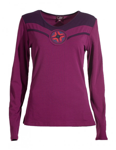 Tee shirt manches longues encolure V