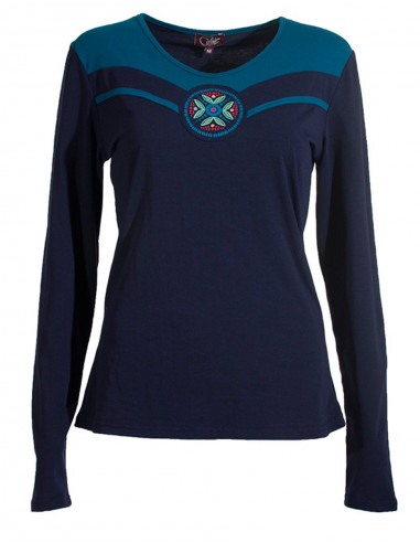 Tee shirt manches longues encolure V