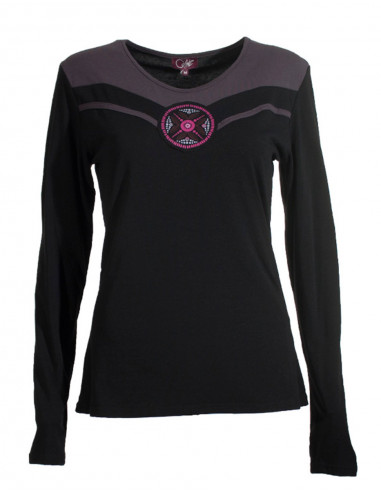 Tee shirt manches longues encolure V