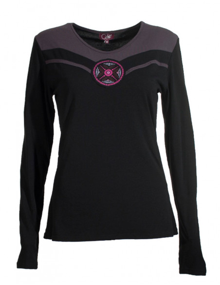 Tee shirt manches longues encolure V