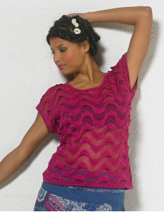 Knitted polyester tee shirt 2
