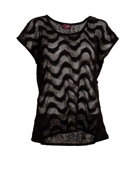Knitted polyester tee shirt