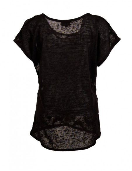 Knitted polyester tee shirt