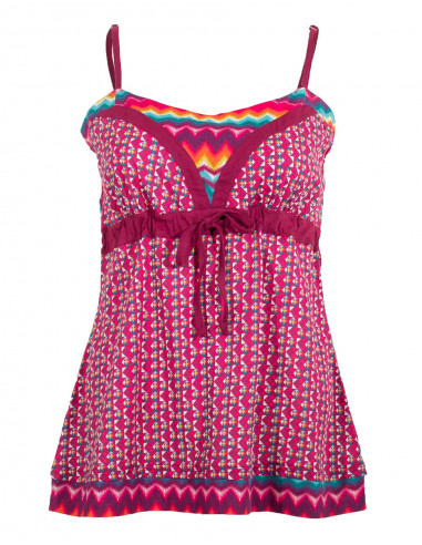 Débardeur coton imprimé