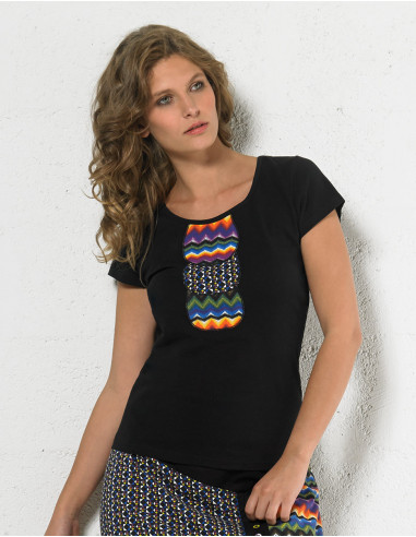 Knitted 97% cotton 3% spandex tee shirt