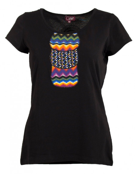 Tee shirt femme manches courtes