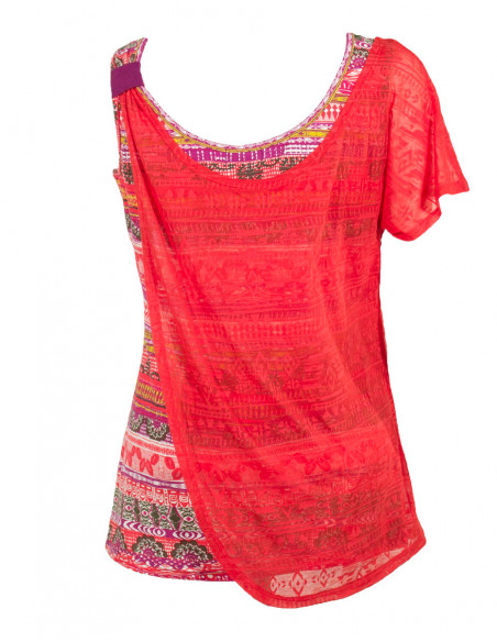 Knitted cotton tee shirt