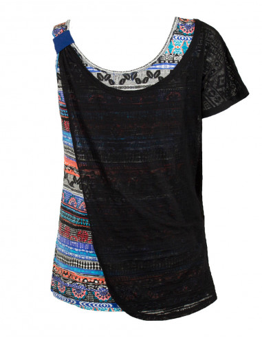 Knitted cotton tee shirt