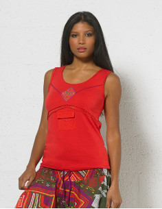 Débardeur ethnique uni 2