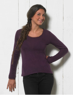 Tee shirt uni manches longues
