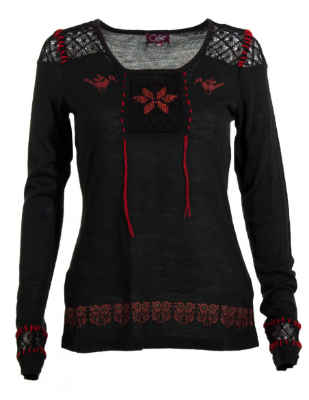 Tee shirt with long sleeves