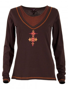 Tee shirt manches longues effet superpose 2