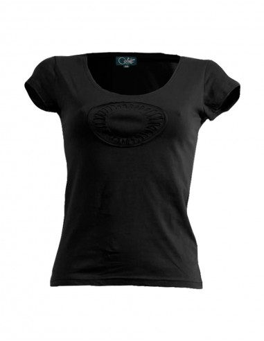 Cotton tee-shirt with short sleeves abysse