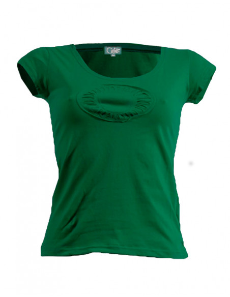 Cotton tee-shirt with short sleeves abysse