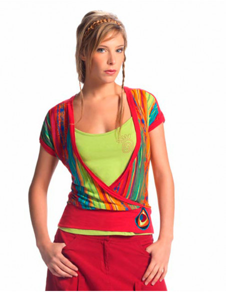 Knitted rayon tee shirt