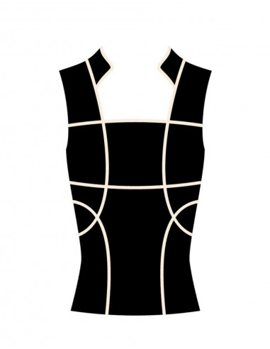 Sleeveles knitted tee shirt