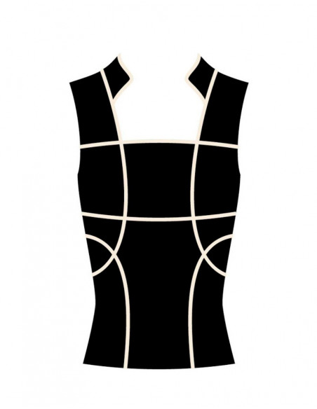 Sleeveles knitted tee shirt